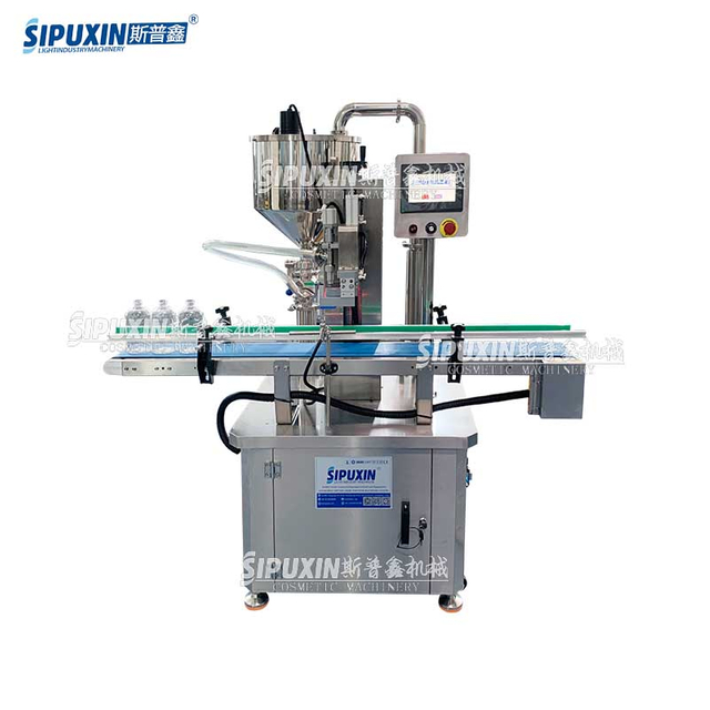 Fully Automatic Single-head Piston Filling Machine High Precision for Cosmetics Liquids Detergents 