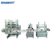 6 Nozzles Filling Machine And Capping O-shaped Mold Rotary Line
