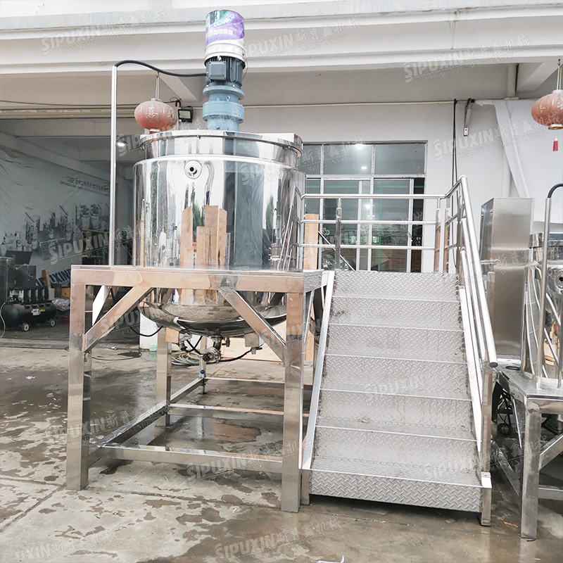 High Efficiency Liquid Soap Double Jacket Chemical Mixing Tank Mixer For Liquid Product