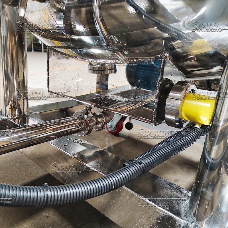 Automatic Mobile Stainless Steel Liquid Level Sensing Disperser Mixer with AC Motor Corrosion Resistant Industrial Stirrer