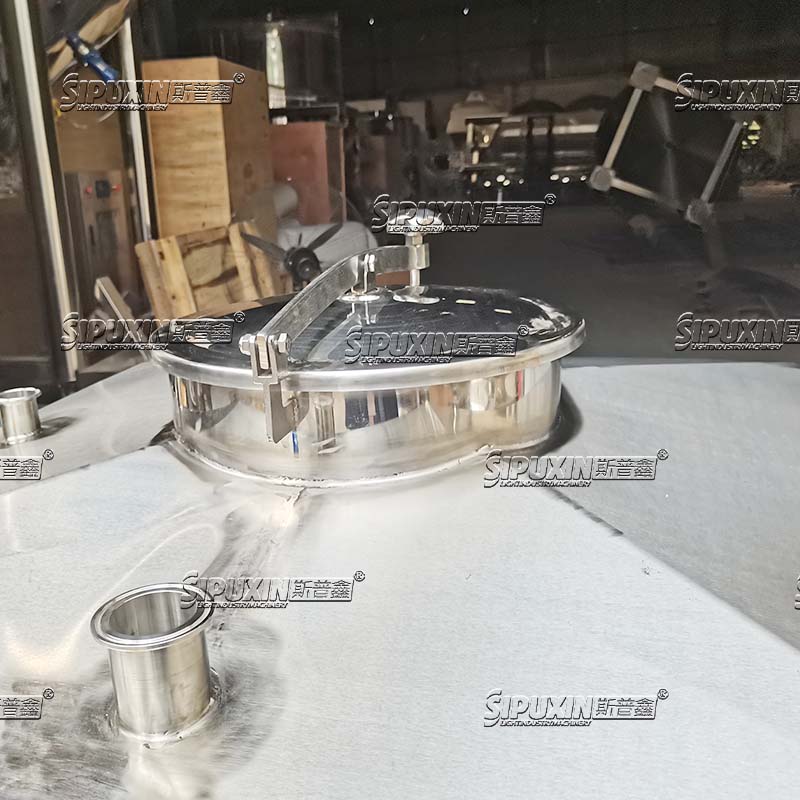 SPX 100L Sanitary Grade Perfume Storage tank Stainless Steel Storage Tank For Cosmetic Liquid Products