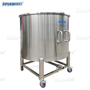  High Quality 2T Movable Open Cover Storage Tank With Pneumatic Mixer for Perfume Making Oil Making