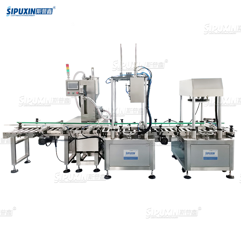Load-Bearing Barrel Filling and Capping Machine Lubricating Oil Filling Equipment Paint Filler For Chemical Introduction