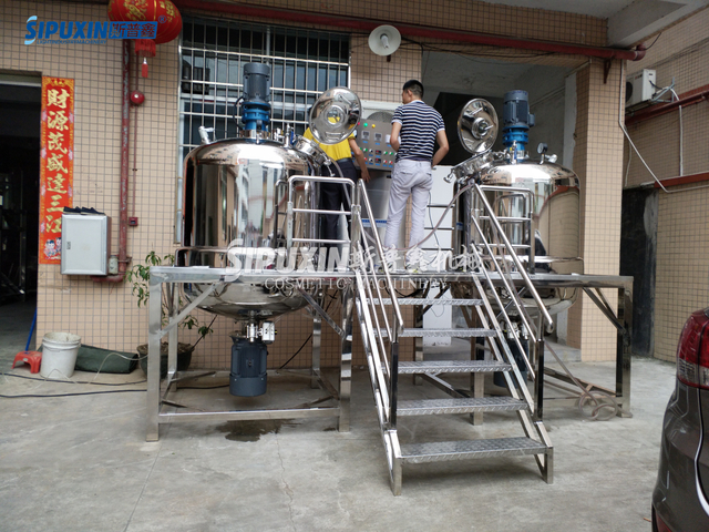 1000L Homogeneous Shampoo Blending Tank with Air Control Valve Discharge