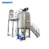 3000L Stainless Steel Cosmetic Cream Mixing Tank Man-hole Sealed Type Vacuum Homogenizer Skin Care Products Mixer