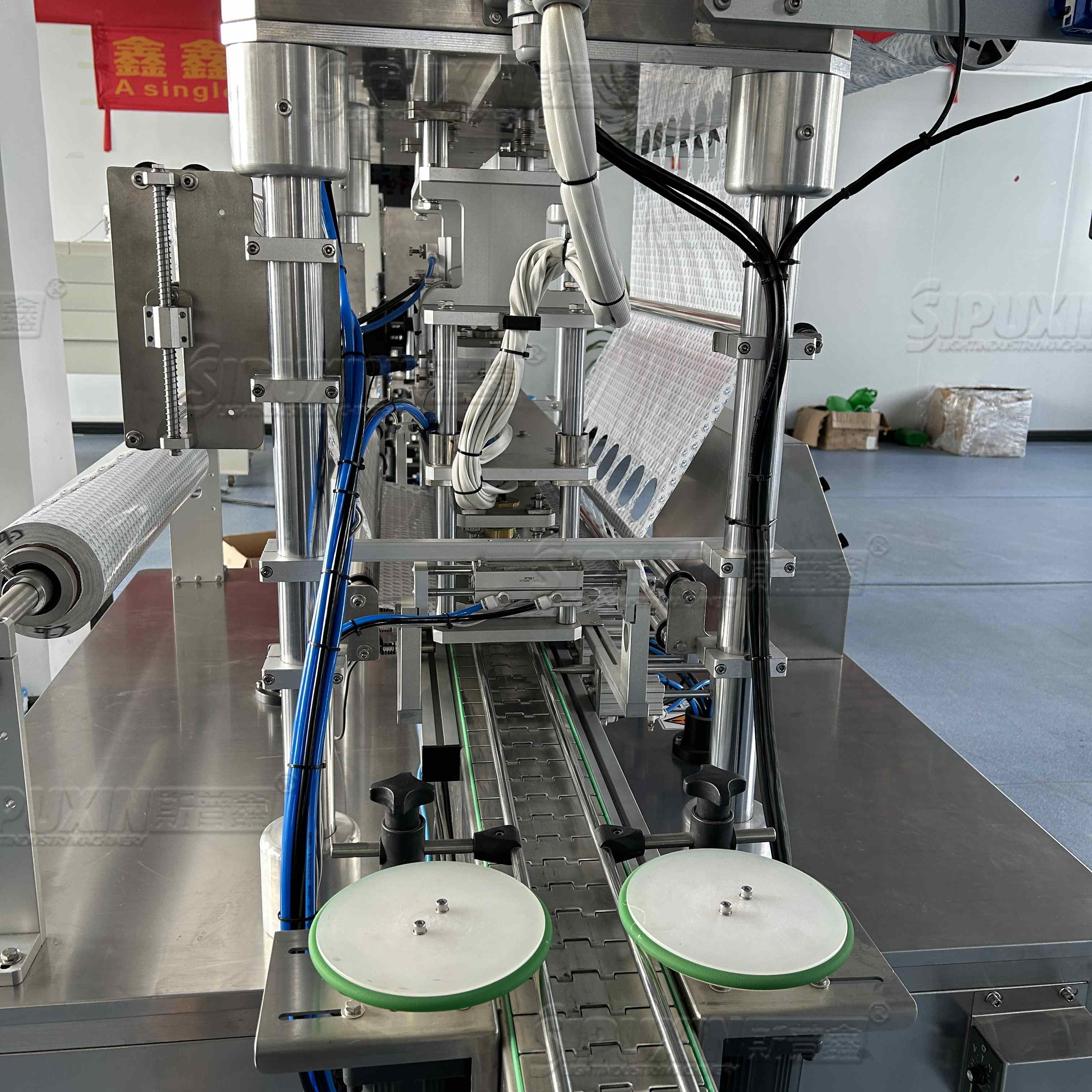 SPX 8-head Roll Film Sealing Machine for Beverage Etc Industry