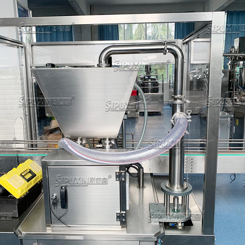 2 Nozzle Gear Pump Automatic Filling Machine High Accuracy with PLC Control for Cosmetics Cream Eye Shadow Cream