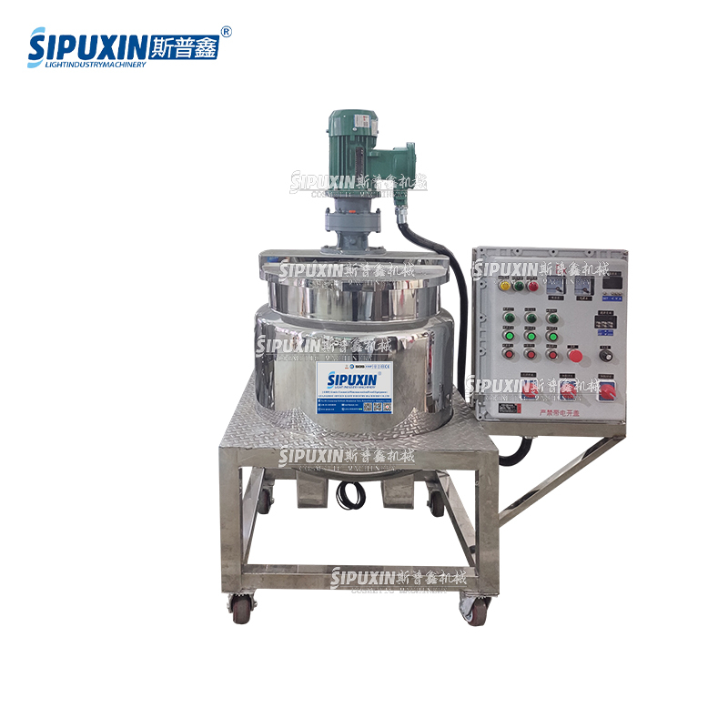 50L High Quality Chemical Explosion-proof Machinery Equipment Electric Heating Mixing Machine For Cosmetics SS Detergent Mixer