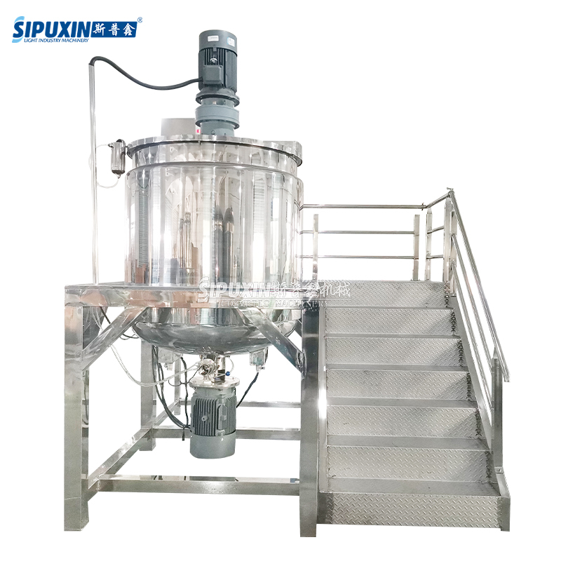 1000L Electric Heating Detergent Homogenizing Mixer Machine Liquid Soap Shampoo Making Machine