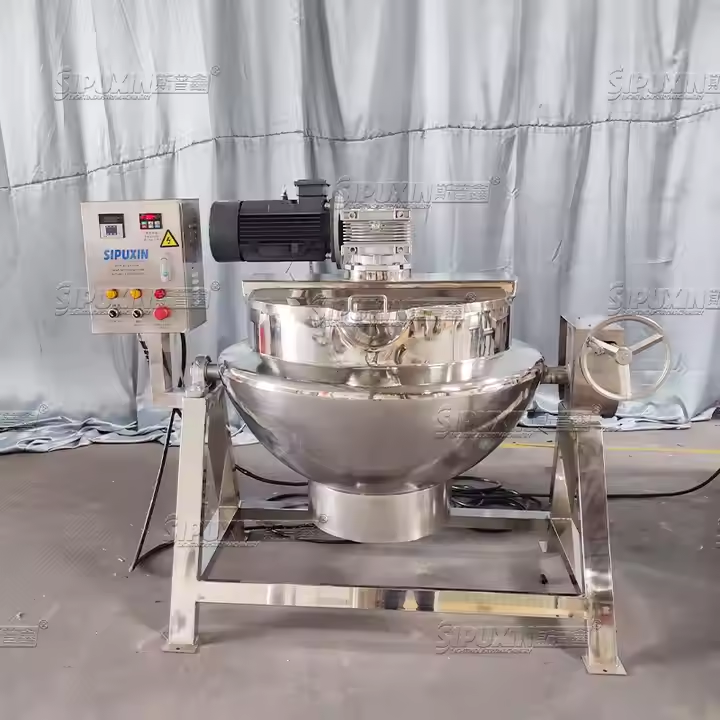 200L Food Grade Stainless Steel SUS.316L Condensed Milk Mixing Tank with Electric Heating