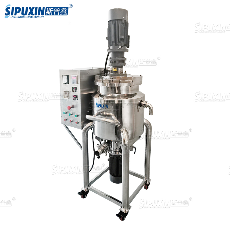 Hot Sell Mixing Tank With Agiattor For Liquid Detergent Shampoo Soap Developer Cream Making Machine