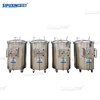 300 Liter SS316L Mixing Tank for Cosmetic Perfume Liquid Mixer with Agitator Rector Cosmetic Making Machine with Wheels