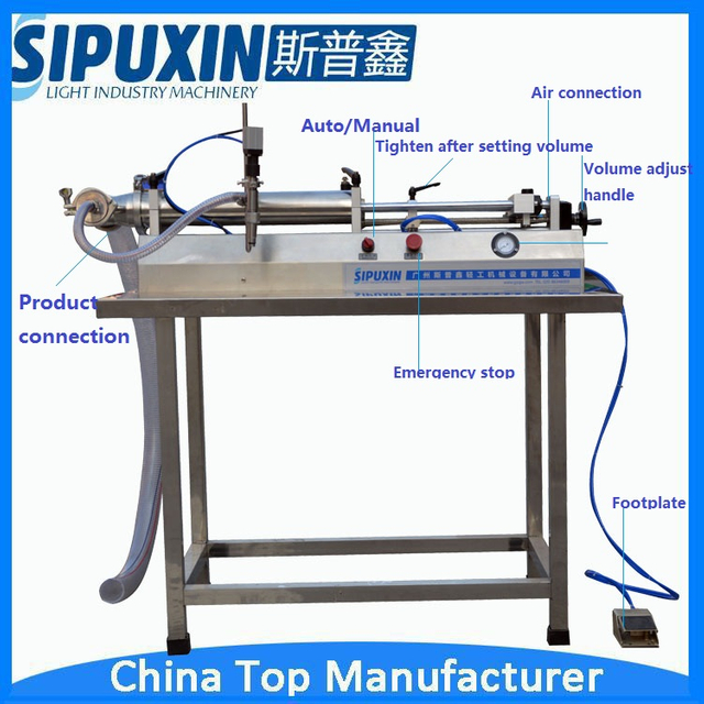 Semi-Automatic Filling Machine for Mayonnaise Ketchup Juice