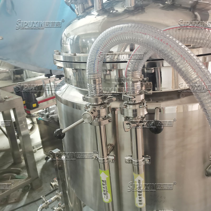 SPX High Speed Vacuum Homogenizing Emulsifying Machine For Making Cream Body Lotion