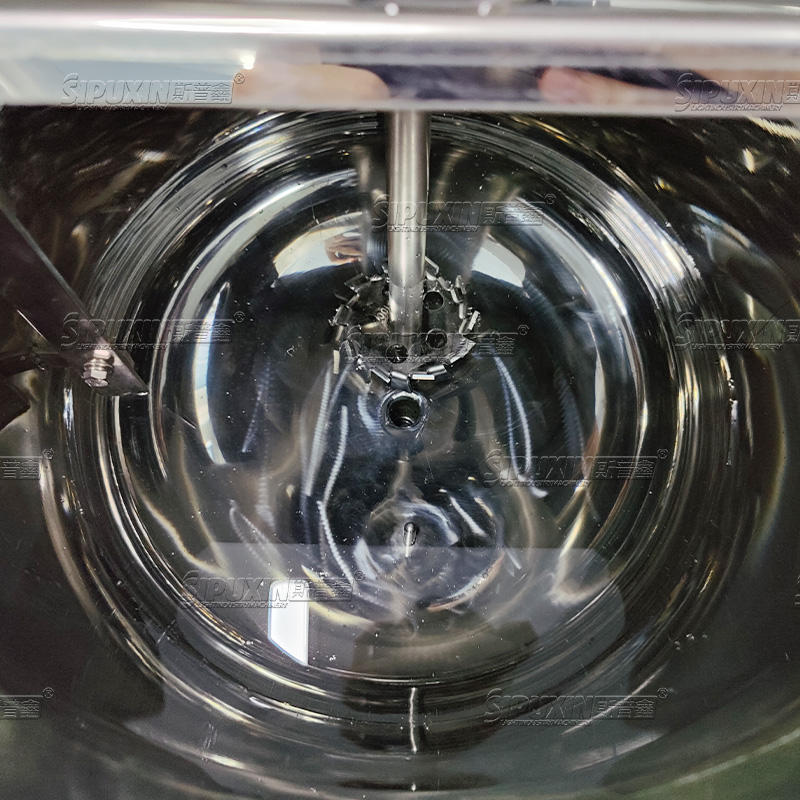 Industrial Stainless Steel Single Tank Combined Vacuum Homogenizing Emulsifying Machine