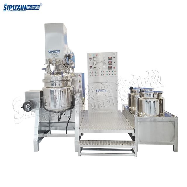 Lifting System Vacuum Homogenizer Cosmetic Emulsifying Equipment 