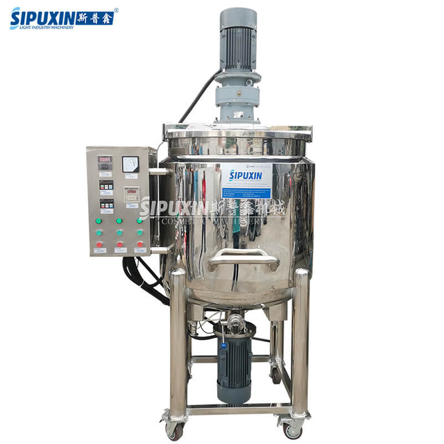 Hot Sale 200L Electric Heating Homogeneous Stirring Pot Shampoo Mixing Tank Chemical Mixing Machinery