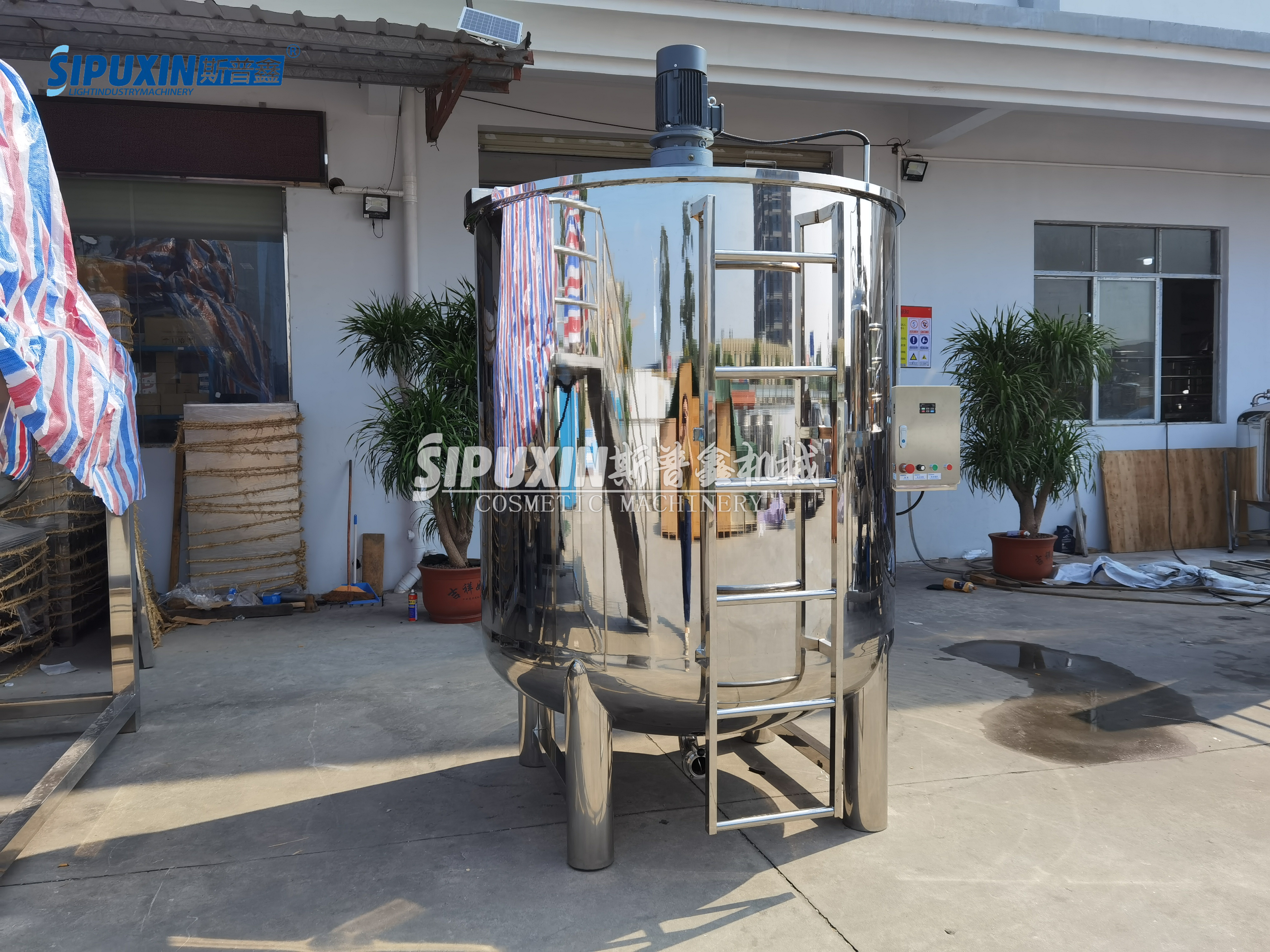3T Single-layer Anchor Propeller Mixing Tank with Elevator