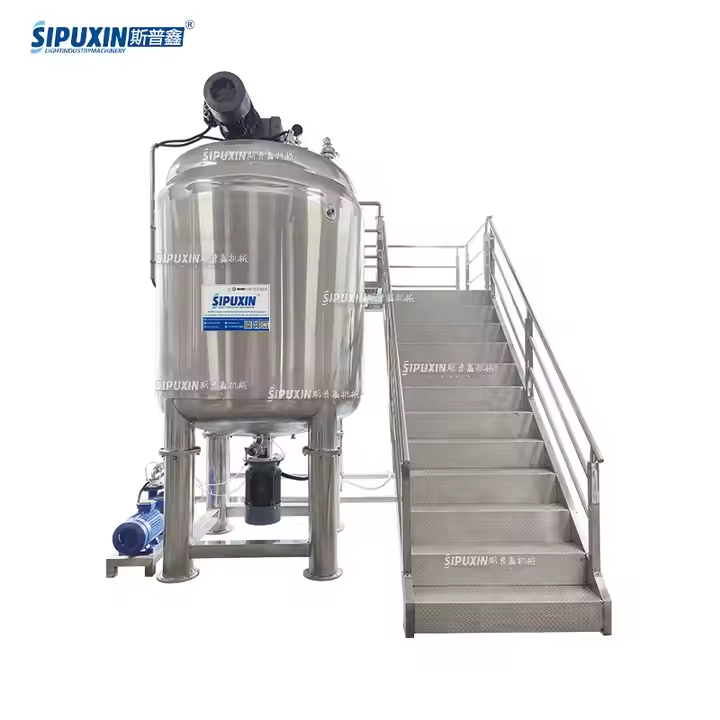 Liquid Fertilizer Production Line Machines 316L High Quality Mixing Tank for Cometic Shmpoo Lotion Making