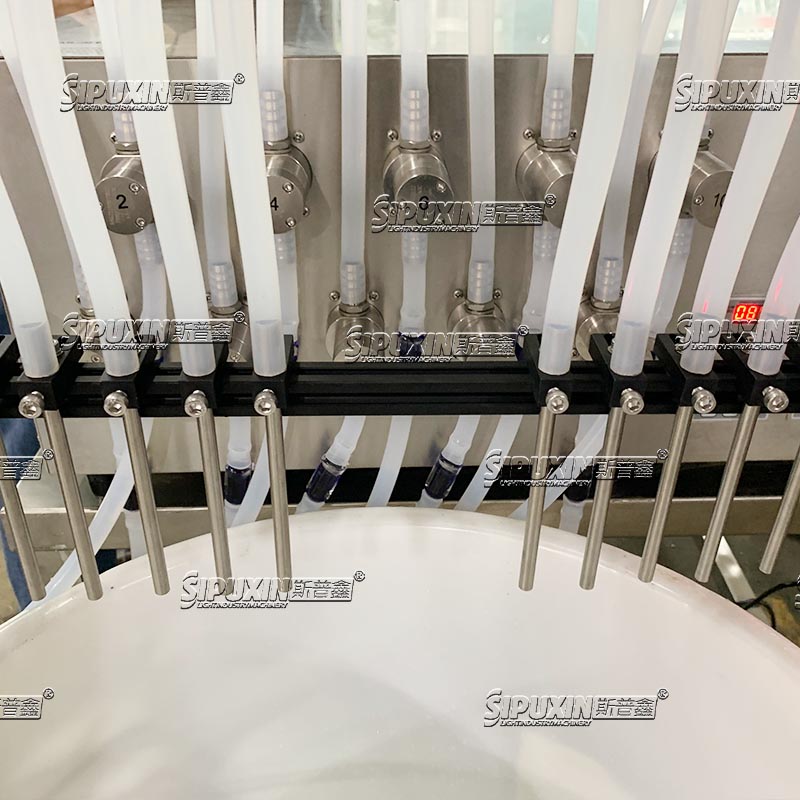 Semi-auto Water Filling Machine 10 Heads Juice Milk Filling Machine Beverage Filler Magnet Pump Filling Machine