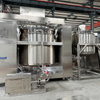 6000 L Lifting Vacuum Manhole Sealing Mixing Emulsifier Machine with inline Emulsifying Pump for Cosmetics Cream Suace ketchup mayonnaise