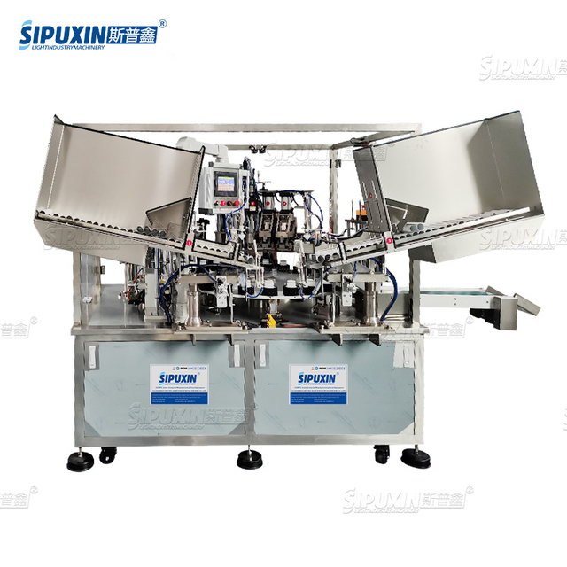 High Speed Full Automatic 2 Head Soft Tube Filling And Sealing Machine for Toothpaste Cosmetics Industry Pneumatic Driven