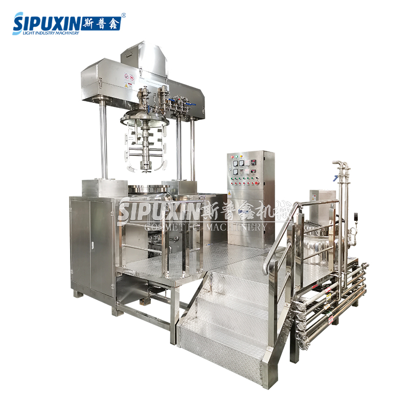 Water And Oil Fuser Sanitary Stainless Steel High Shear Homogenizer Mixer Cosmetic Emulsifier Reactor
