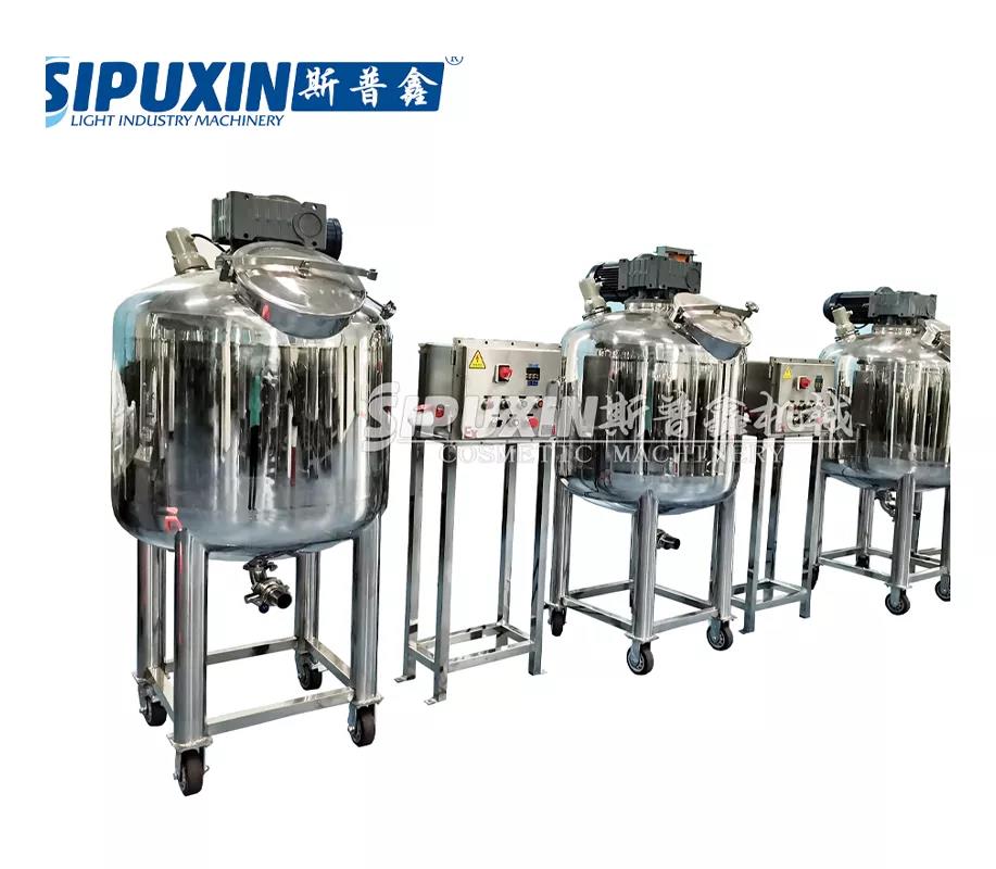 Sanitary Stainless Steel Cosmetic Production Equipment Planetary Liquid Soap Making Machine Mixing Tank