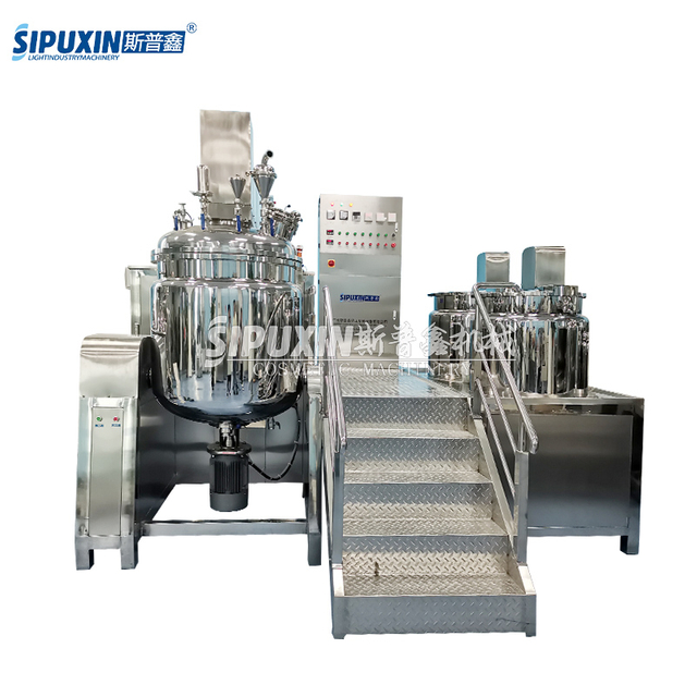 Hot Sell Shampoo Making Machine Homogenizer Blending Mixer Tank Liquid Soap Mixer Shampoo Production Line