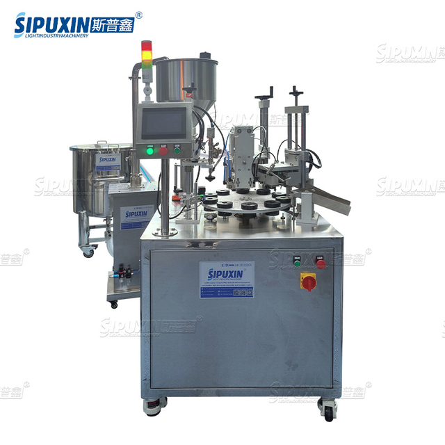 Automatic Single Head Double Discharge Filling And Capping Machine