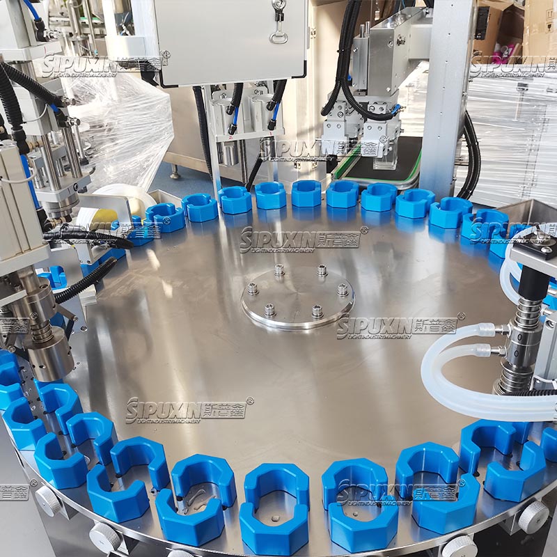 Fully Automatic Pneumatic Chuck Type Cosmetic Perfume Filling Machine