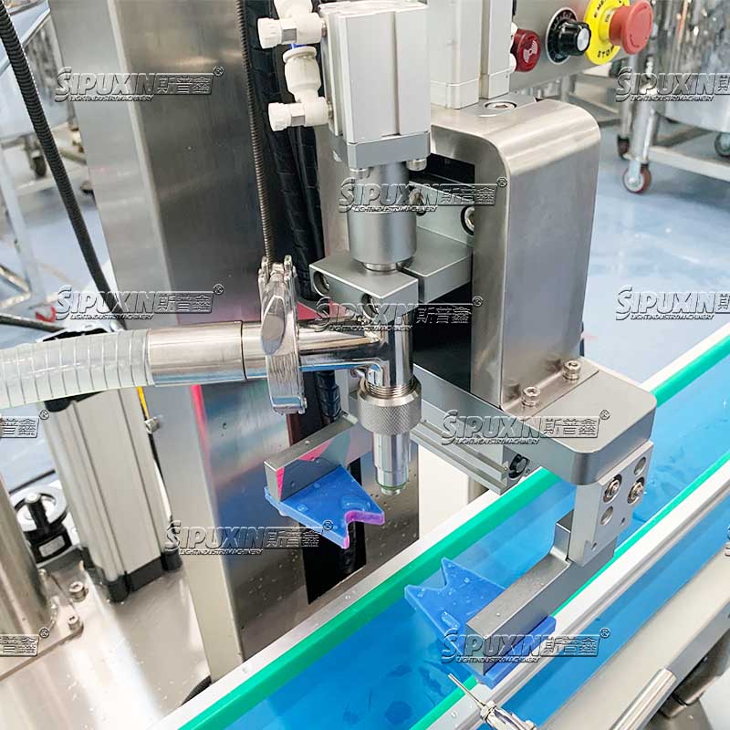  Automatic Single Head Double Discharge Filling And Capping Machine