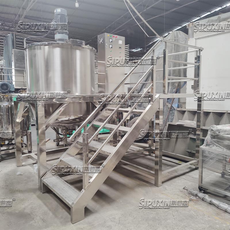 New Arrival Single-Layer Stainless Steel Mixer | Polished Finish Mixing Tank for Manufacturing Plants