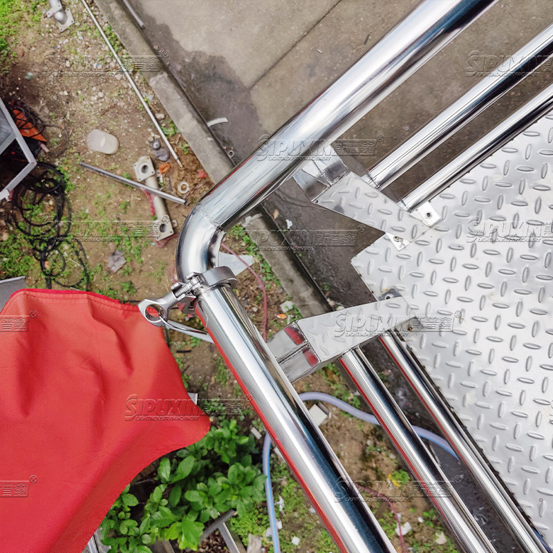 1000L Electrical Heating Mixing Tank with Bottom Homogenizer