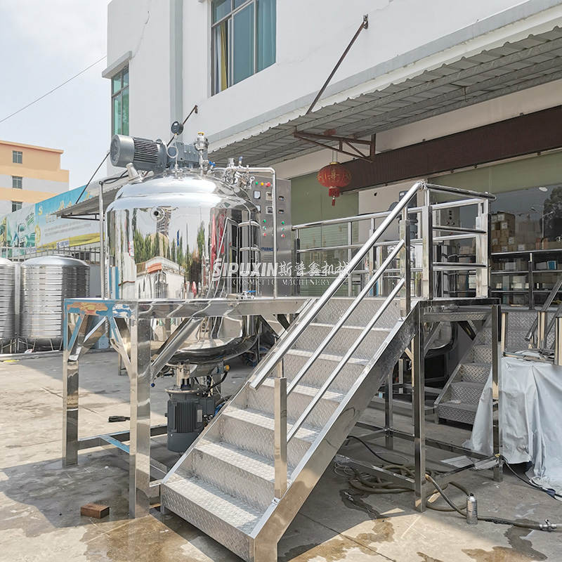 Vacuum Emulsifier Mixer Fixed Type Cosmetic Cream Sauce Mayonnaise Making Machine