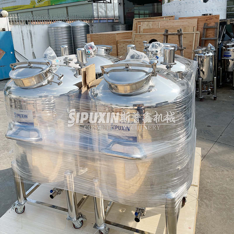 Professional Perfume Mixing Tank High Hygiene Standard Design Storage Tank Stainless Steel Body Tank