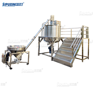 Single Layer Stainless Steal electric heating or steam heating mixing tank liquid detergent homogenizer mixer