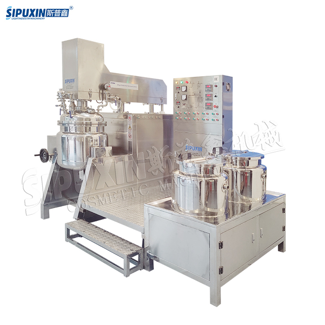 Vacuum Homogenizer Cosmetic Mixing Tank Emulsifying Equipment Mixer For Shampoo Hair Developer