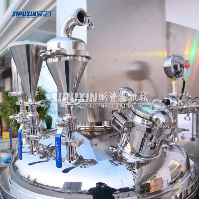 Hydraulic Lift Vacuum Homogenizing Emulsifier Special for Cosmetic Cream