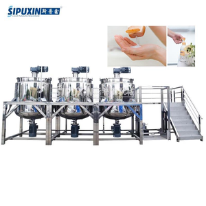 SUS304 Stainless Steel Homogenized Mixing Tank Electric Heating with AC Motor Industrial Mixer for Liquid Soap Detergent Shampoo