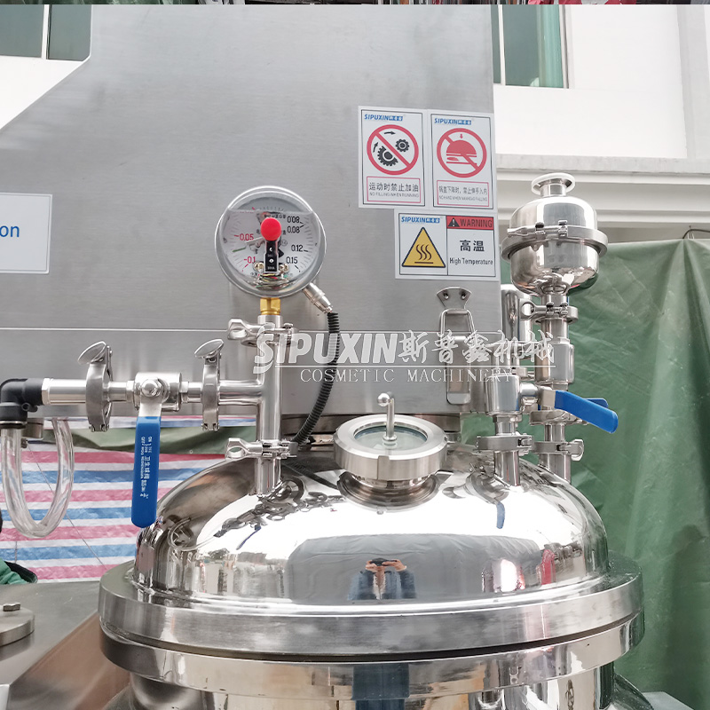 Sipuxin 100L Hydraulic Lifting Bottom Vacuum Homogeneous Emulsifier
