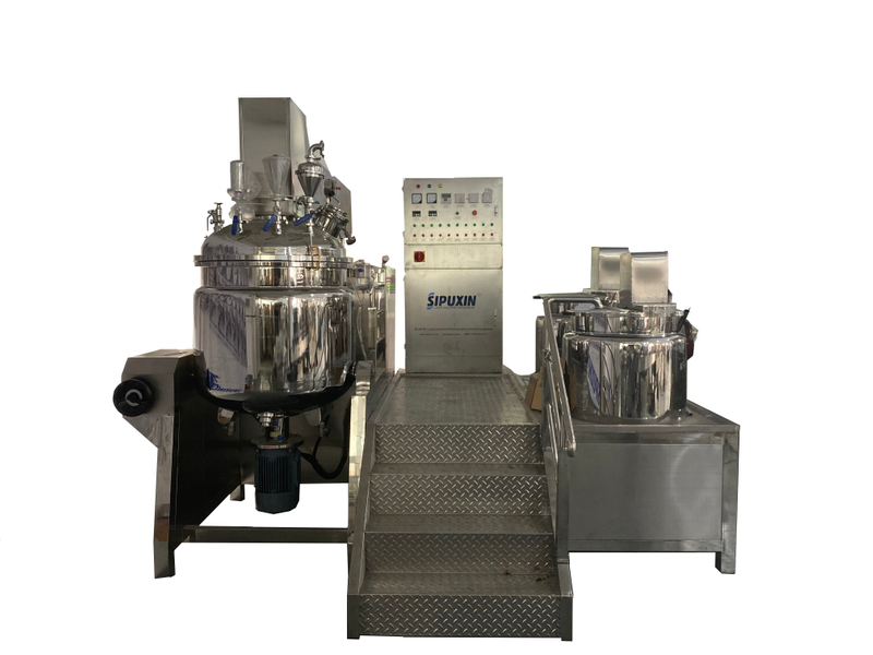 SPX 300L Hydraulic Lifting Type Electric Heating Vaccum Homogenizer Emulsifying Machine 