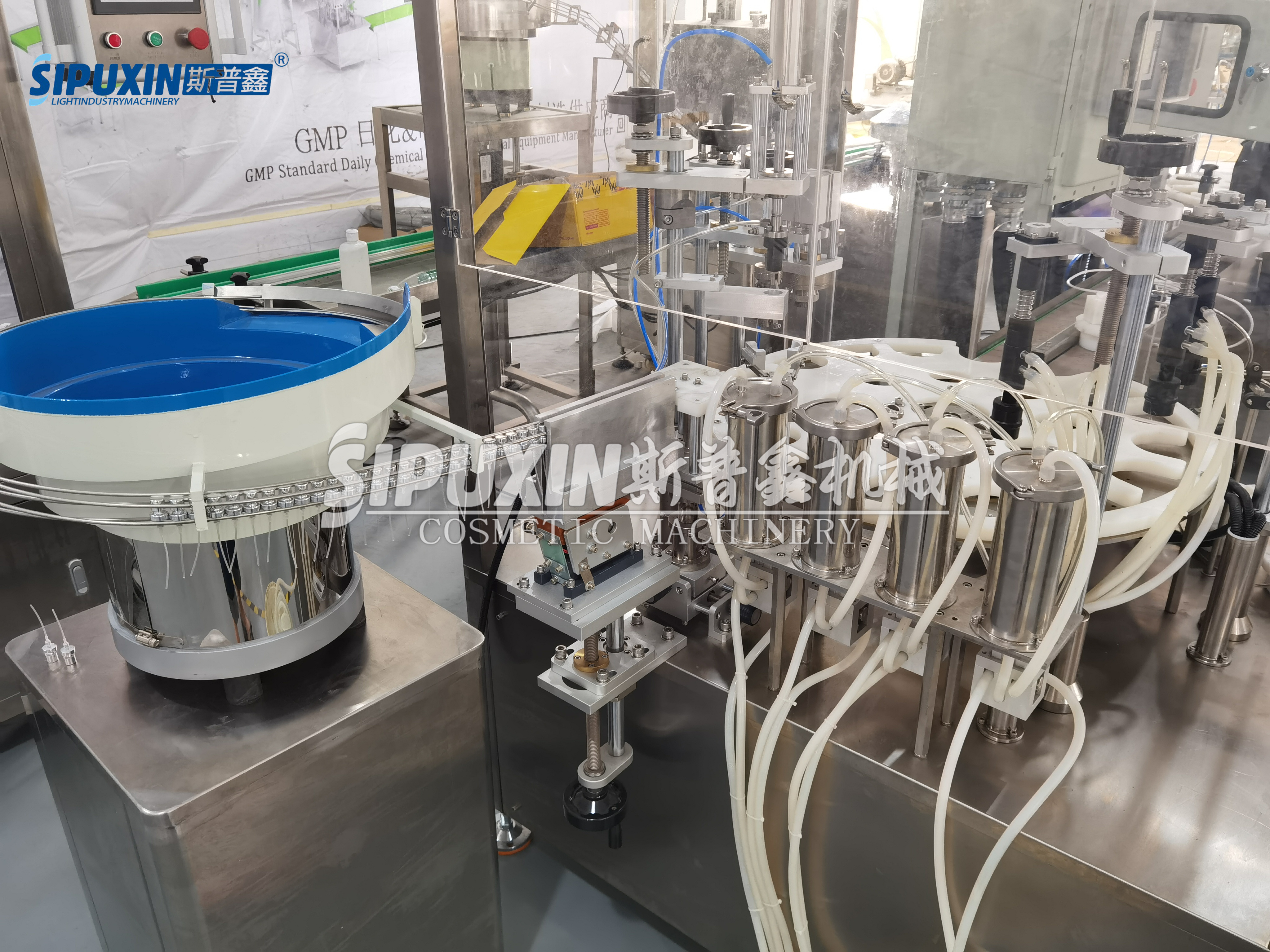 Automatic Perfume Filling Capping Crimping Machine