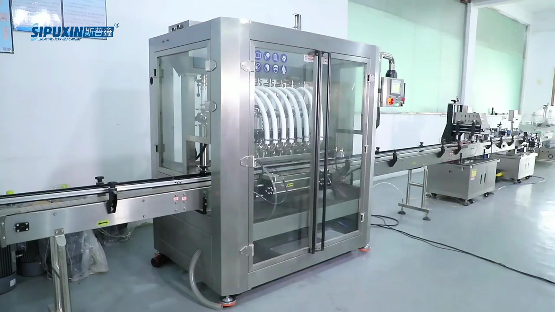 8 Heads Mayonnaise Filling Capping Labeling Machine
