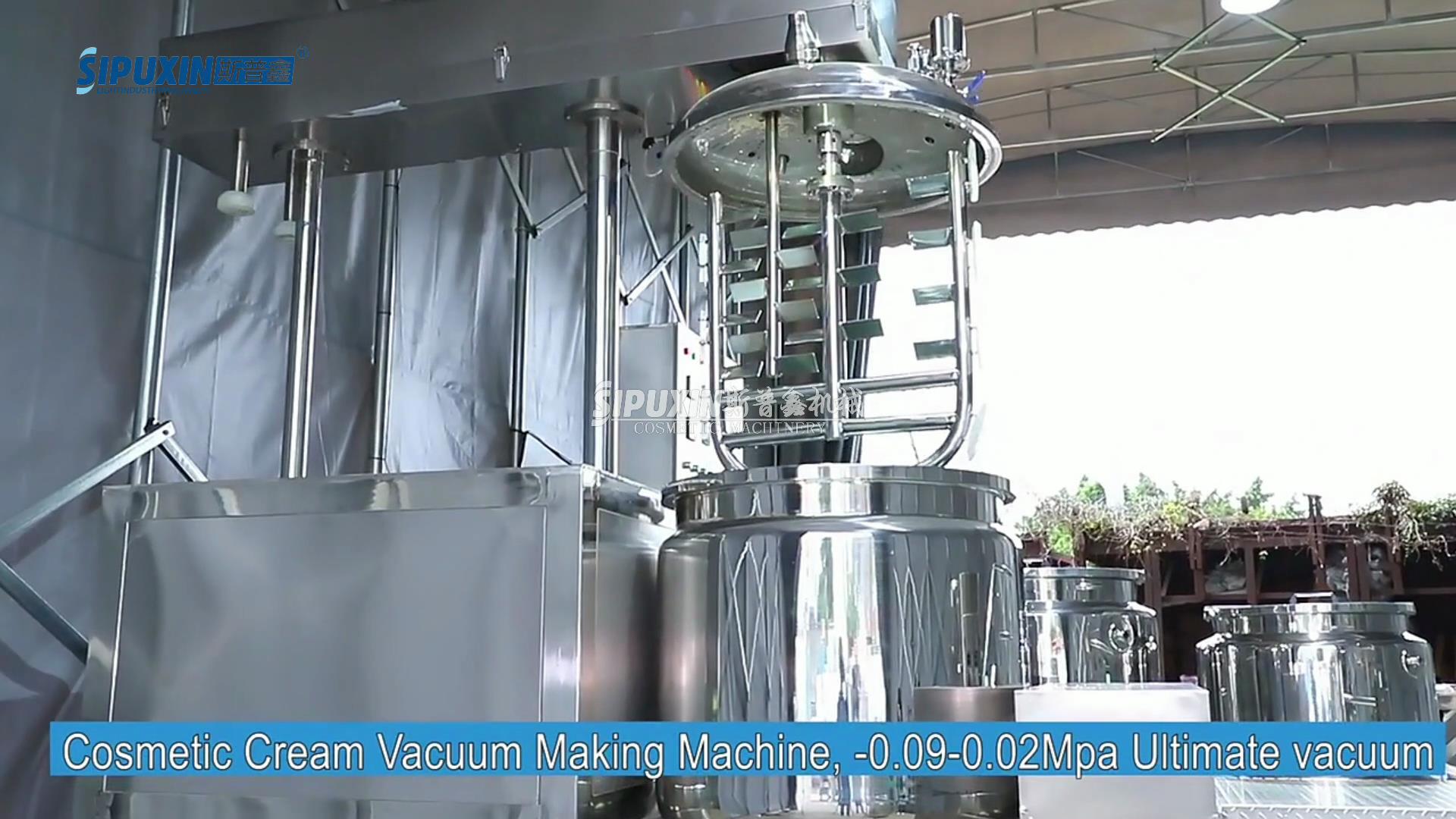 500L Mayonnaise Vacuum homogenizing Making Machine