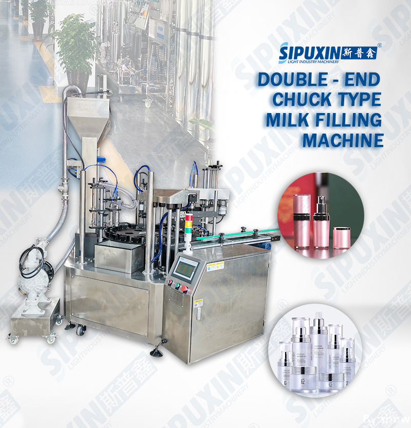 New 2 Heads Filling Capping Machine For Cosmetic