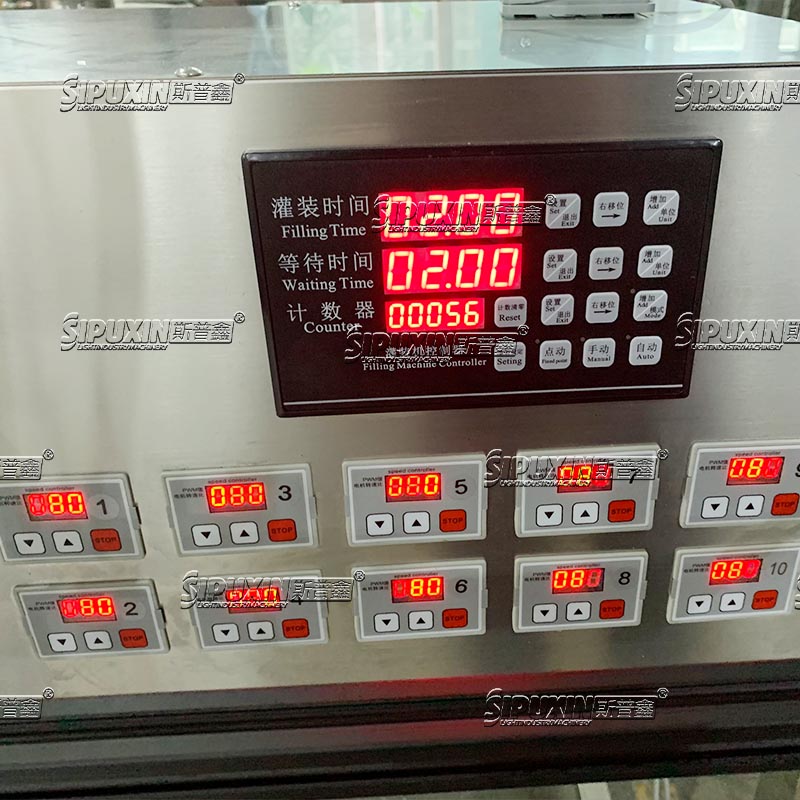 Semi-auto Water Filling Machine 10 Heads Juice Milk Filling Machine Beverage Filler Magnet Pump Filling Machine