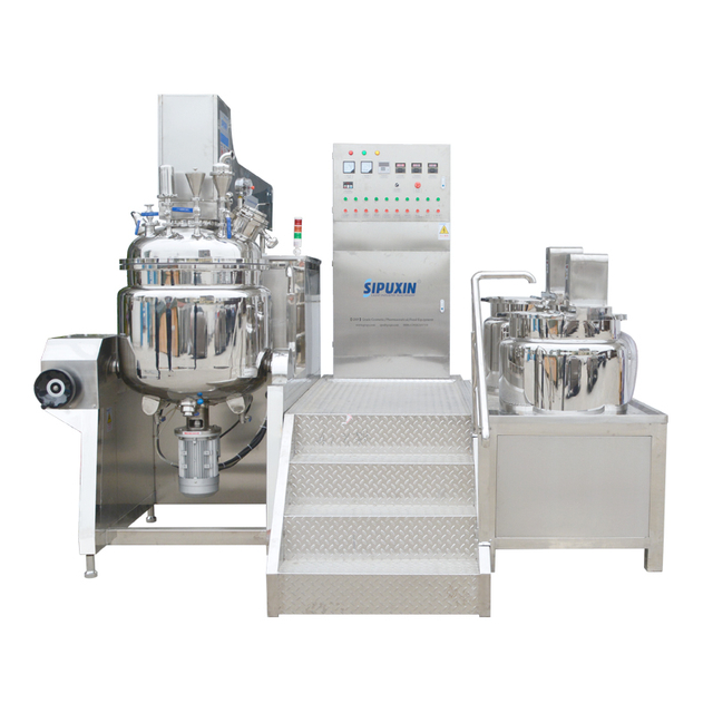 200L Hydraulic Lifting Vacuum Cosmetics Processing Vacuum Homogenizer Emulsifying Emulsifier Mixing Machine 