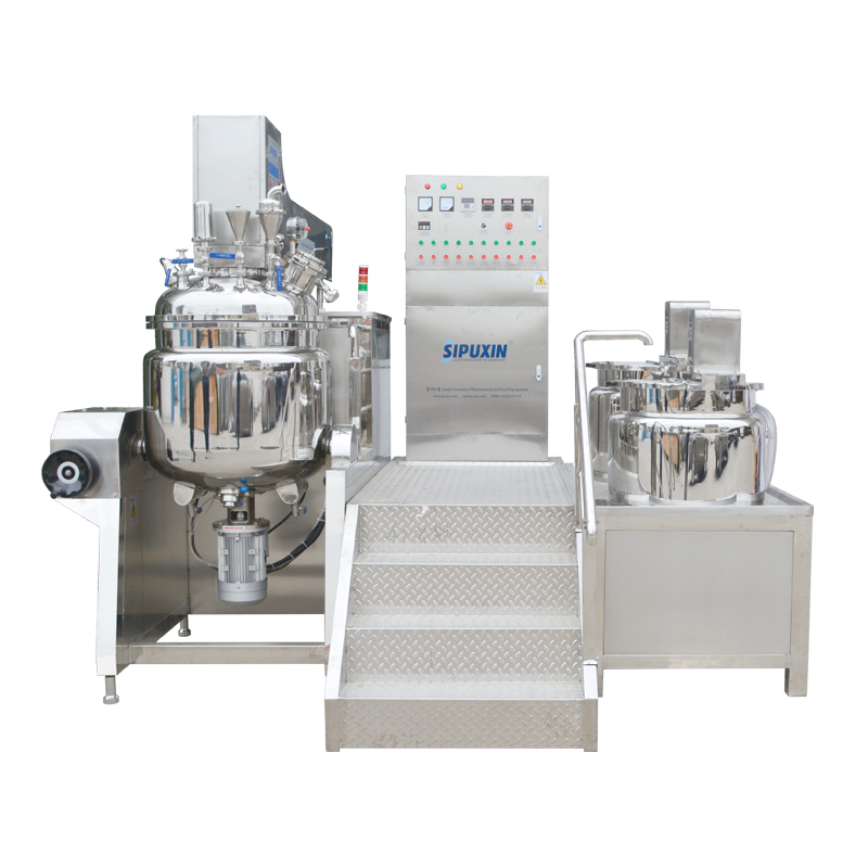 200L Hydraulic Lifting Vacuum Cosmetics Processing Vacuum Homogenizer Emulsifying Emulsifier Mixing Machine 