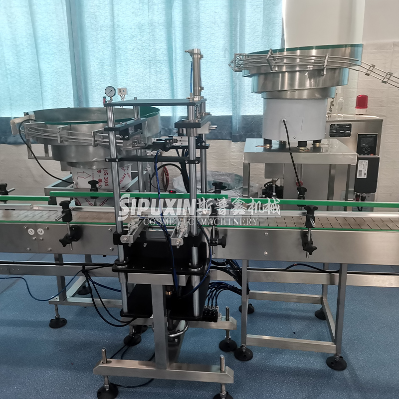 6- nozzzle automatic liquid filling machine with capping device for food detergent and alcohol